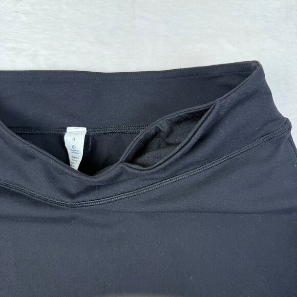 Lululemon City Skirt Women's Size 4 Black‎ Stretch High Low Pencil Skirt - Picture 4 of 7